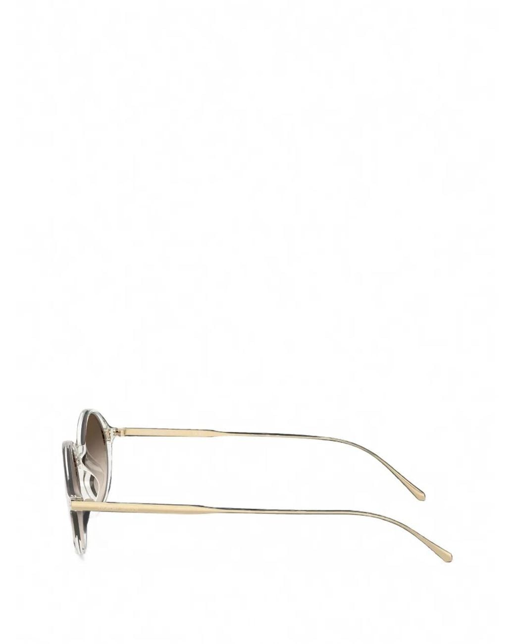 Giorgio Armani Natural Oval-Frame Sunglasses for men