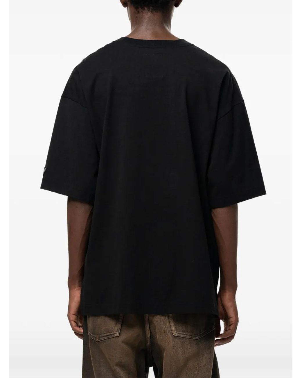 Maison Mihara Yasuhiro Black Don'T Tag Me. Flocky-Print T-Shirt for men