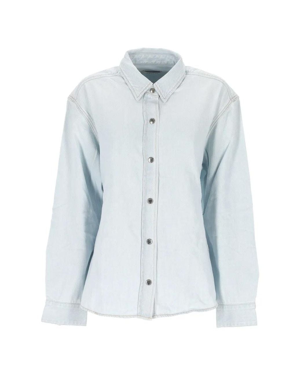 Agolde Blue Cut-Out Shirt