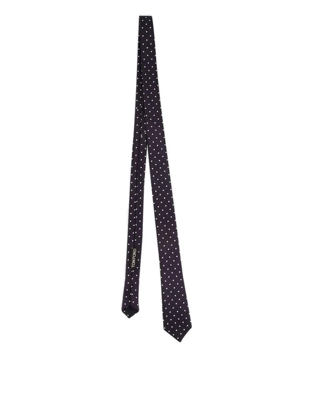 Tom Ford Blue Polka-Dot Silk Tie for men