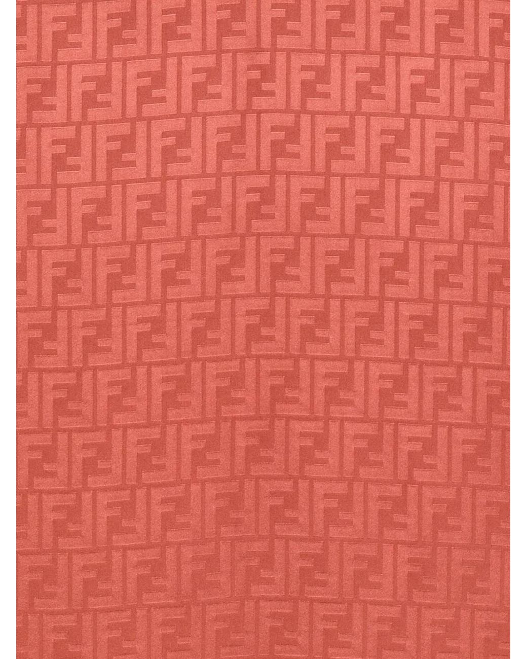 Fendi Pink Ff Silk Stole