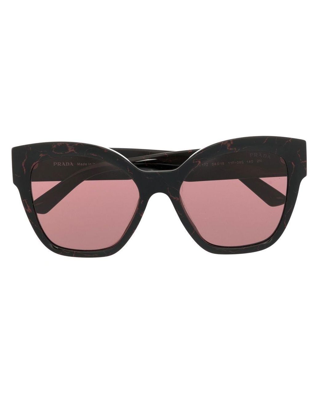 Prada Tortoiseshell-effect Cat-eye Sunglasses in Brown | Lyst