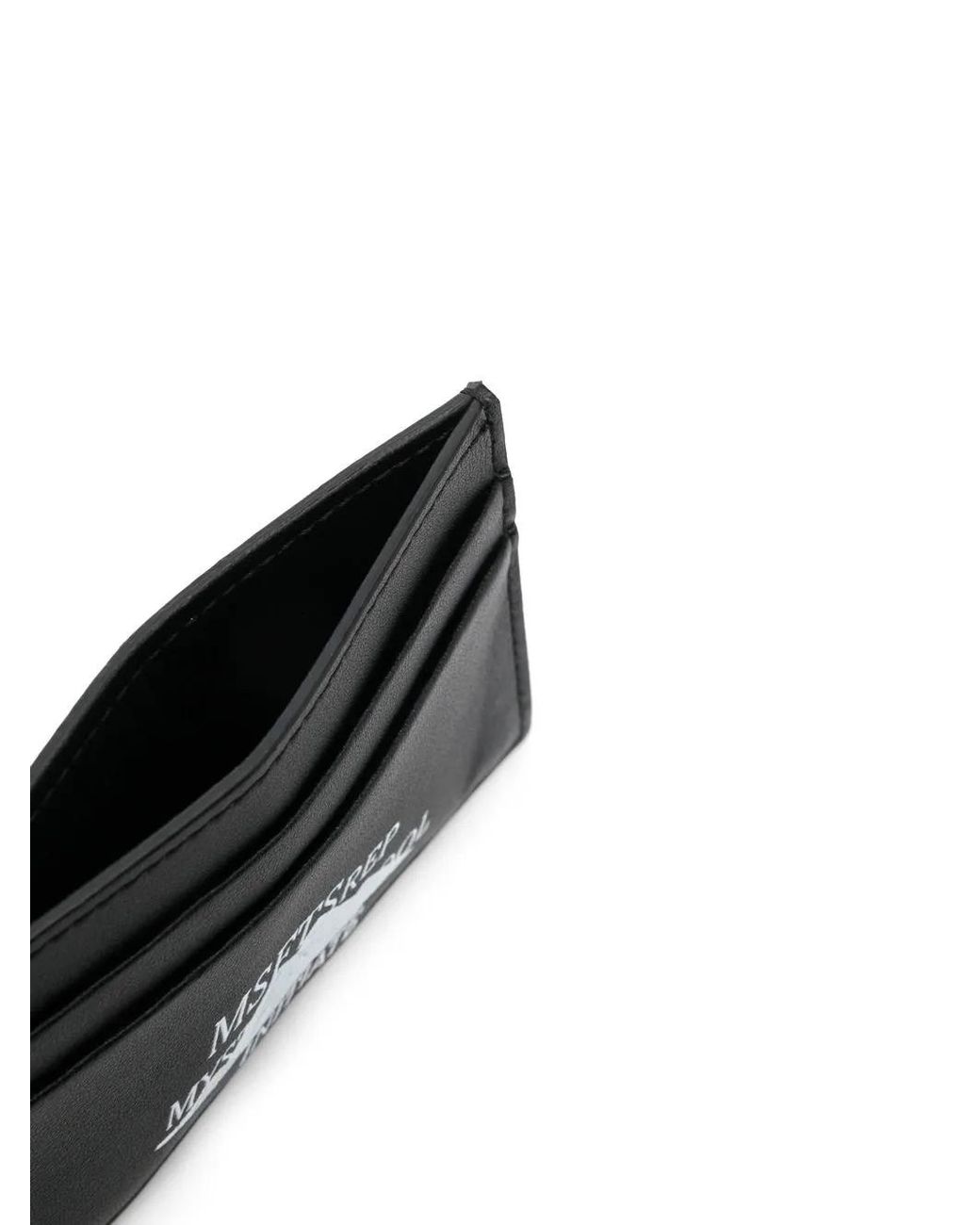 Msftsrep Black Logo-Print Card Holder for men
