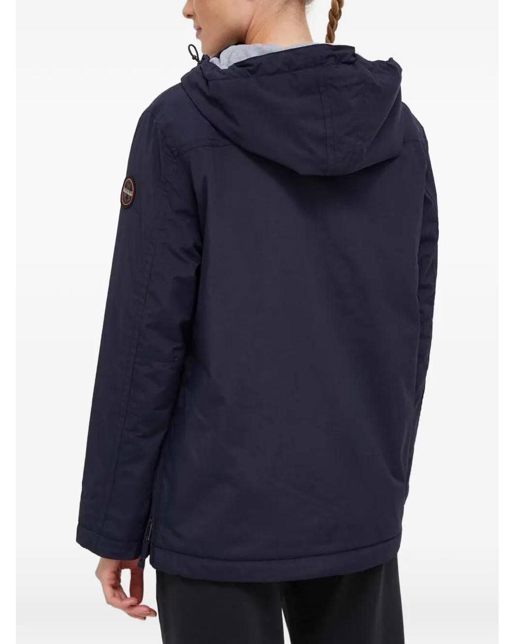Napapijri Blue Rainforest Pocket Logo-Patch Jacket