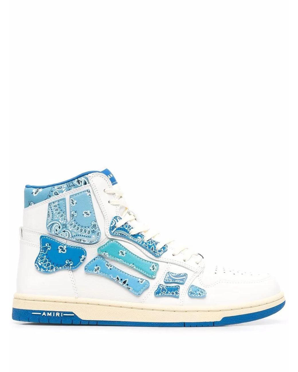 Amiri Blue Skel High-Top Sneakers for men