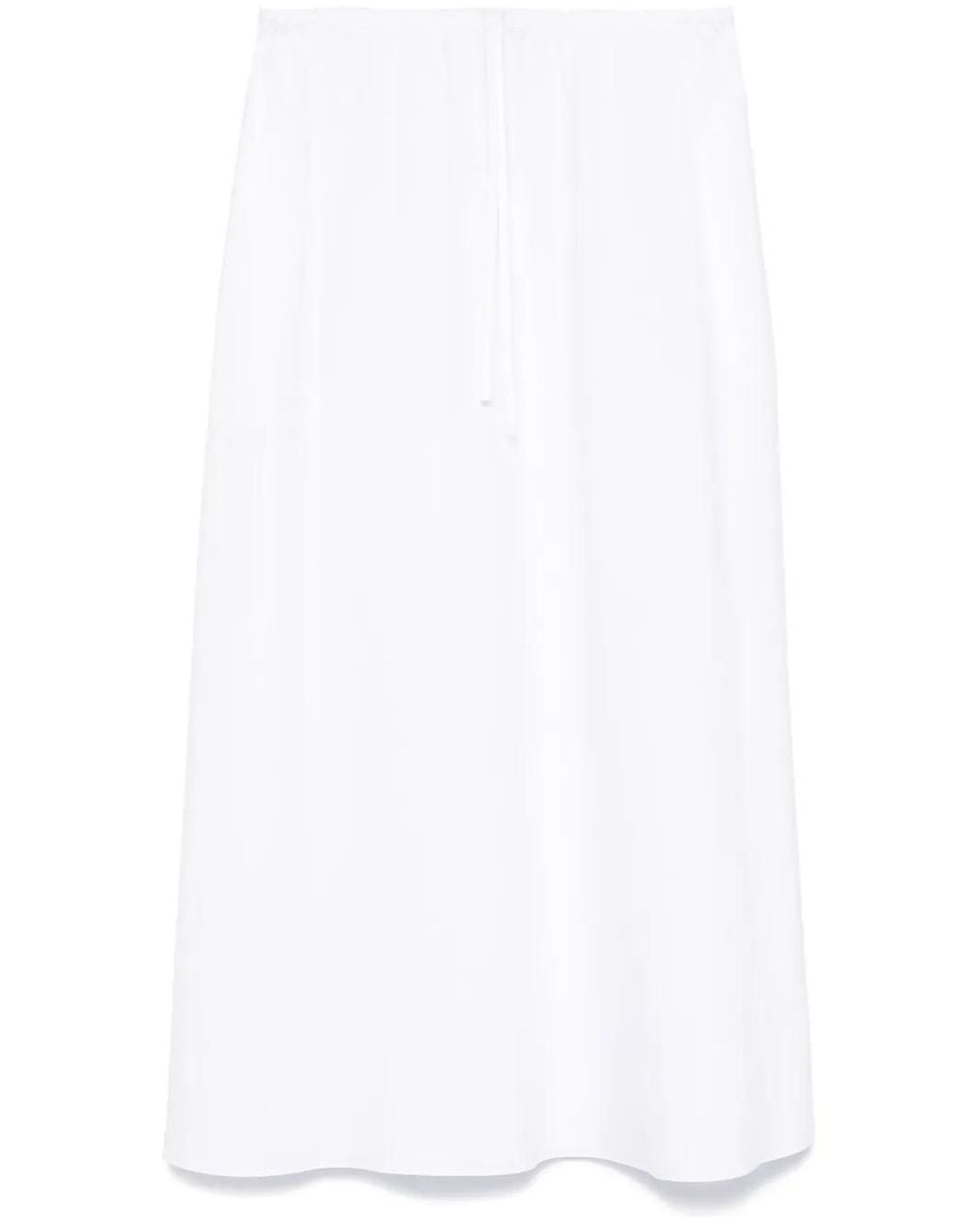 Matteau White Drawcord Skirt