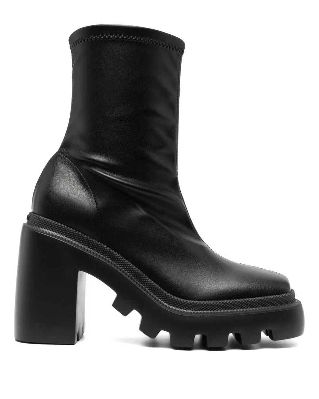 Vic Matié Black 110Mm Chunky Leather Boots