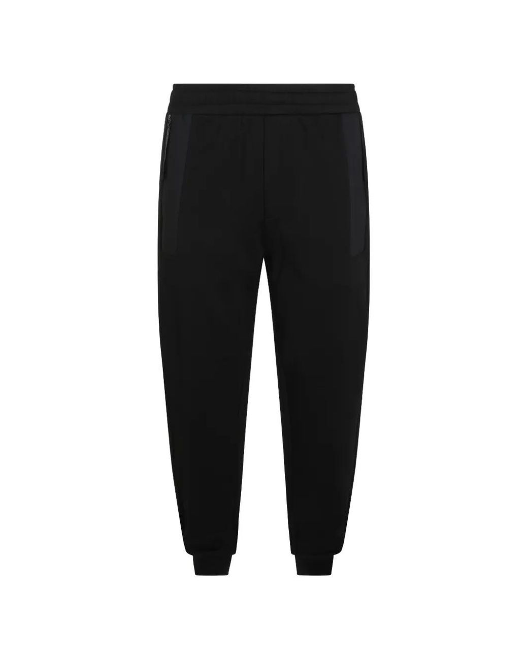 Moncler Black Logo-Patch Track Pants for men