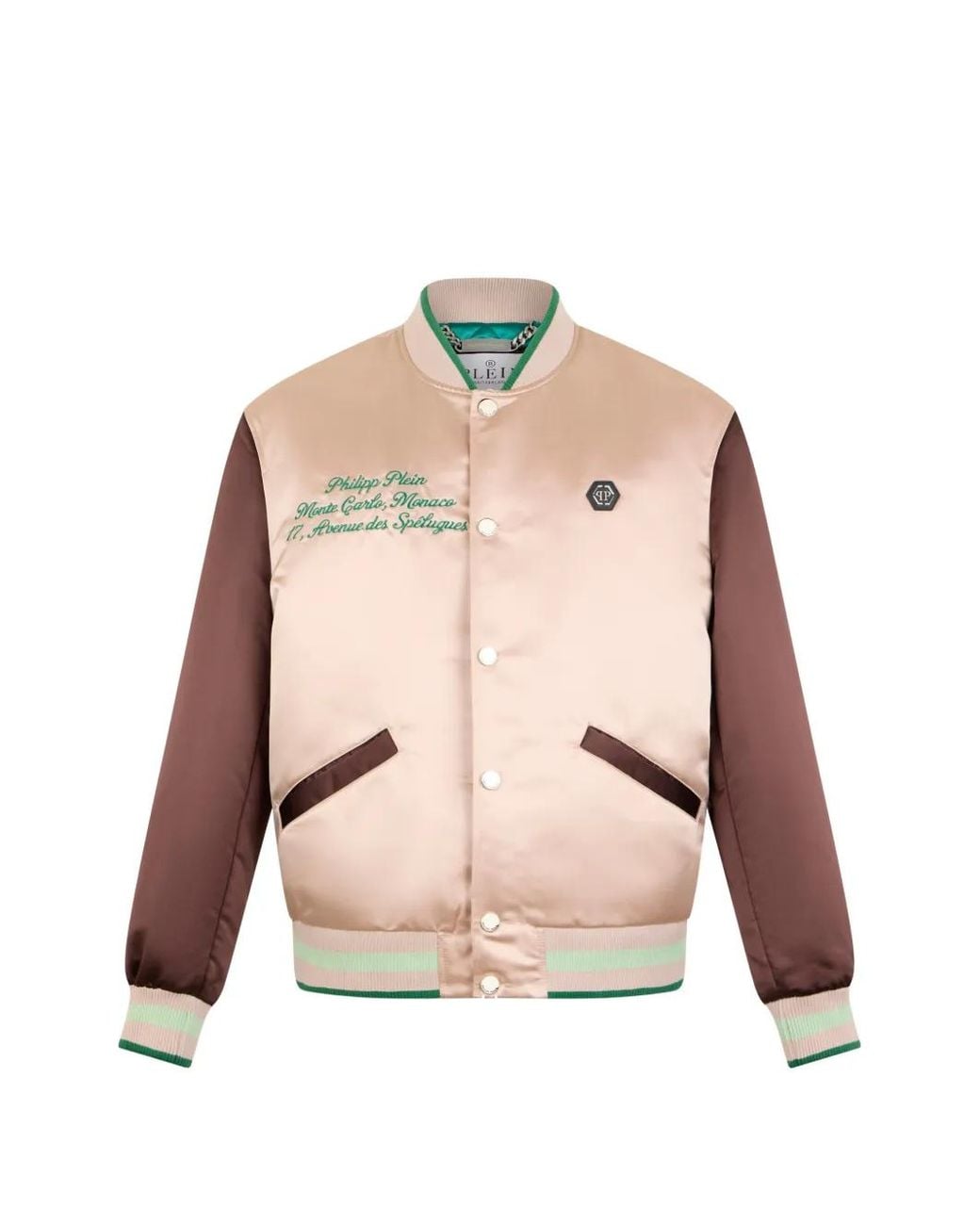 Philipp Plein Pink Button-Fastening Bomber Jacket for men