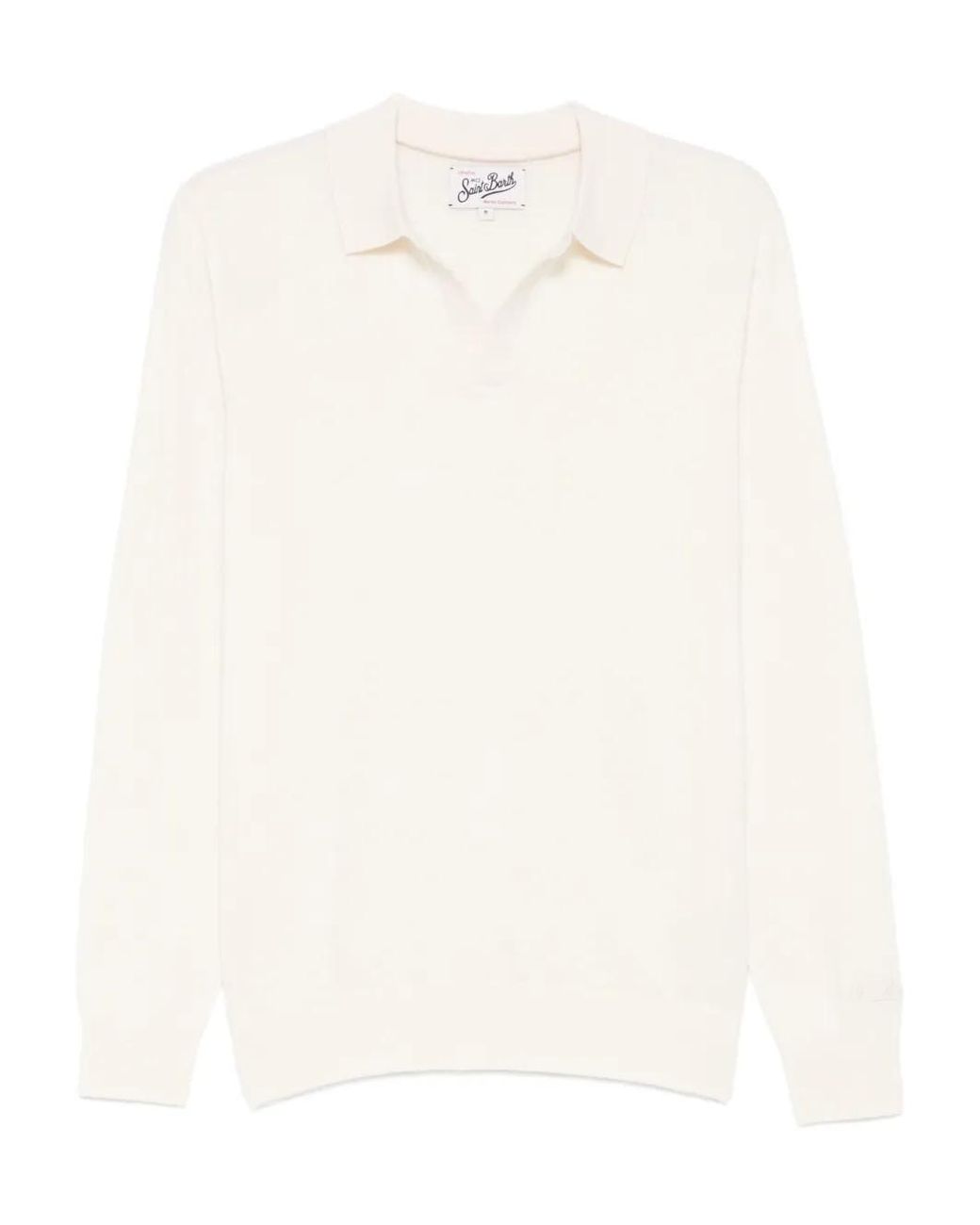 Mc2 Saint Barth White Long-Sleeve Sweater for men