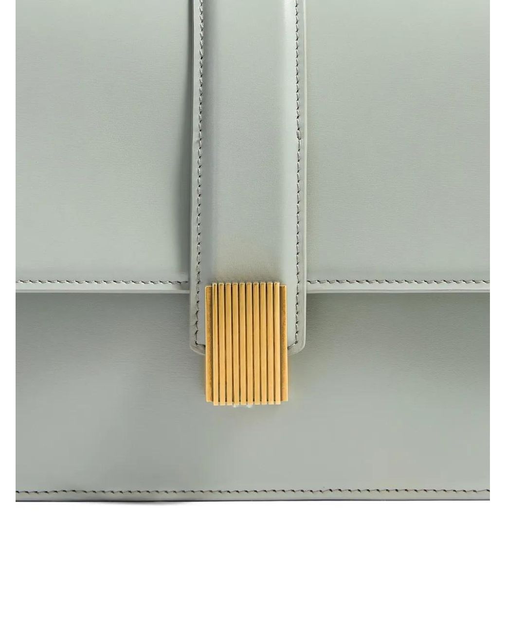 Khaite Gray Blake Leather Crossbody Bag