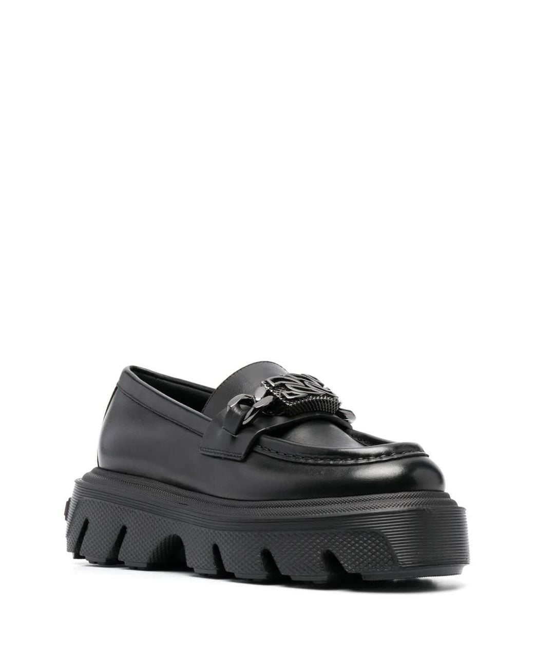 Casadei Black Logo-plaque Loafers