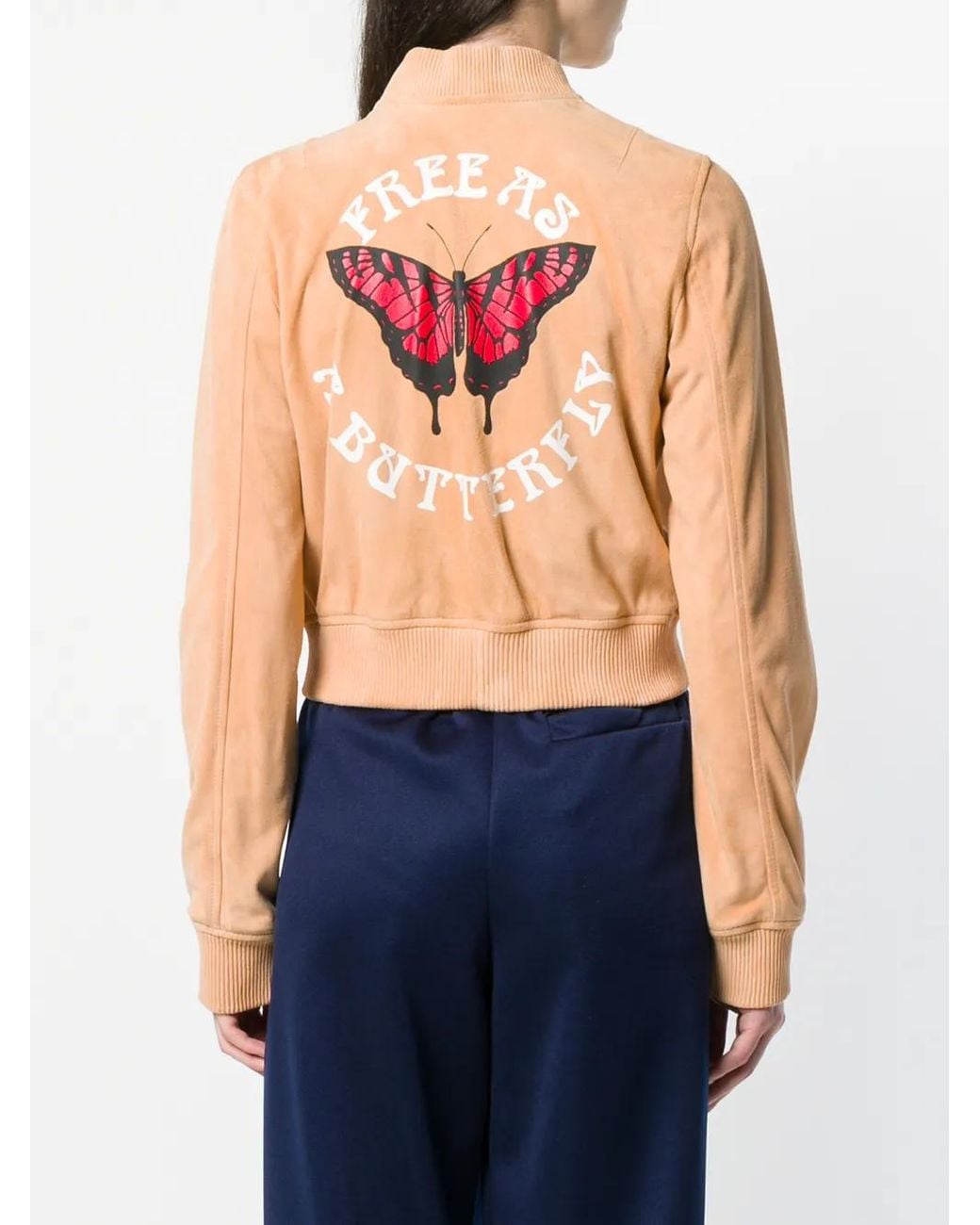 Off-White c/o Virgil Abloh White Free As A Butterfly Bomber Jacket