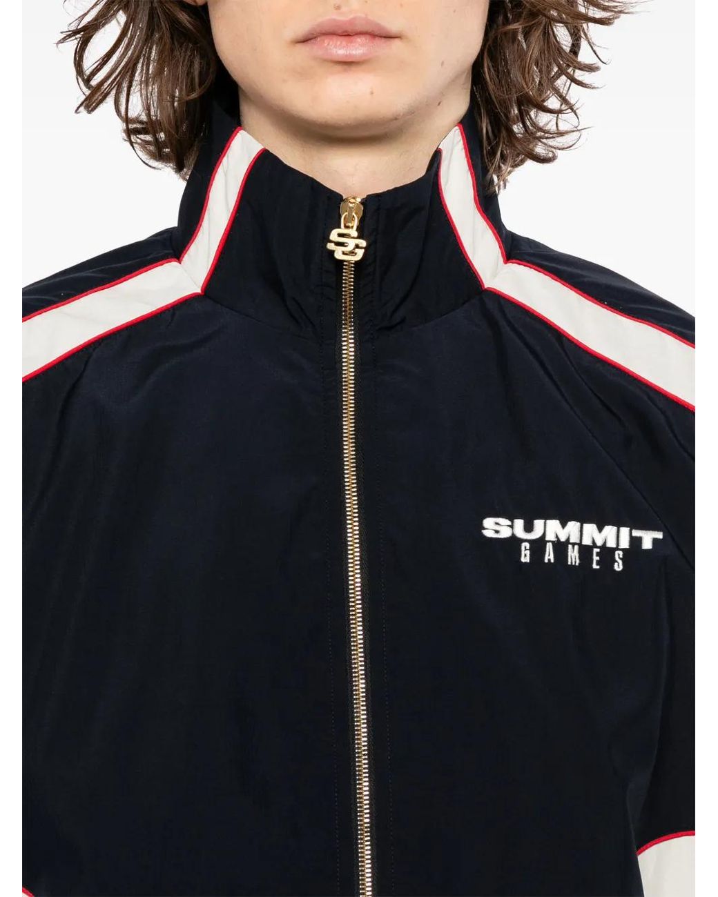 SUMMER GAMES Black Panelled Jacket for men
