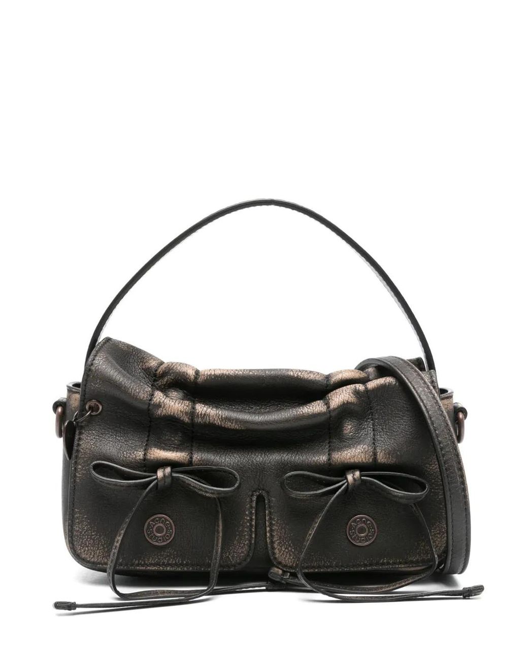 Acne Black Micro Multipocket Cross Body Bag
