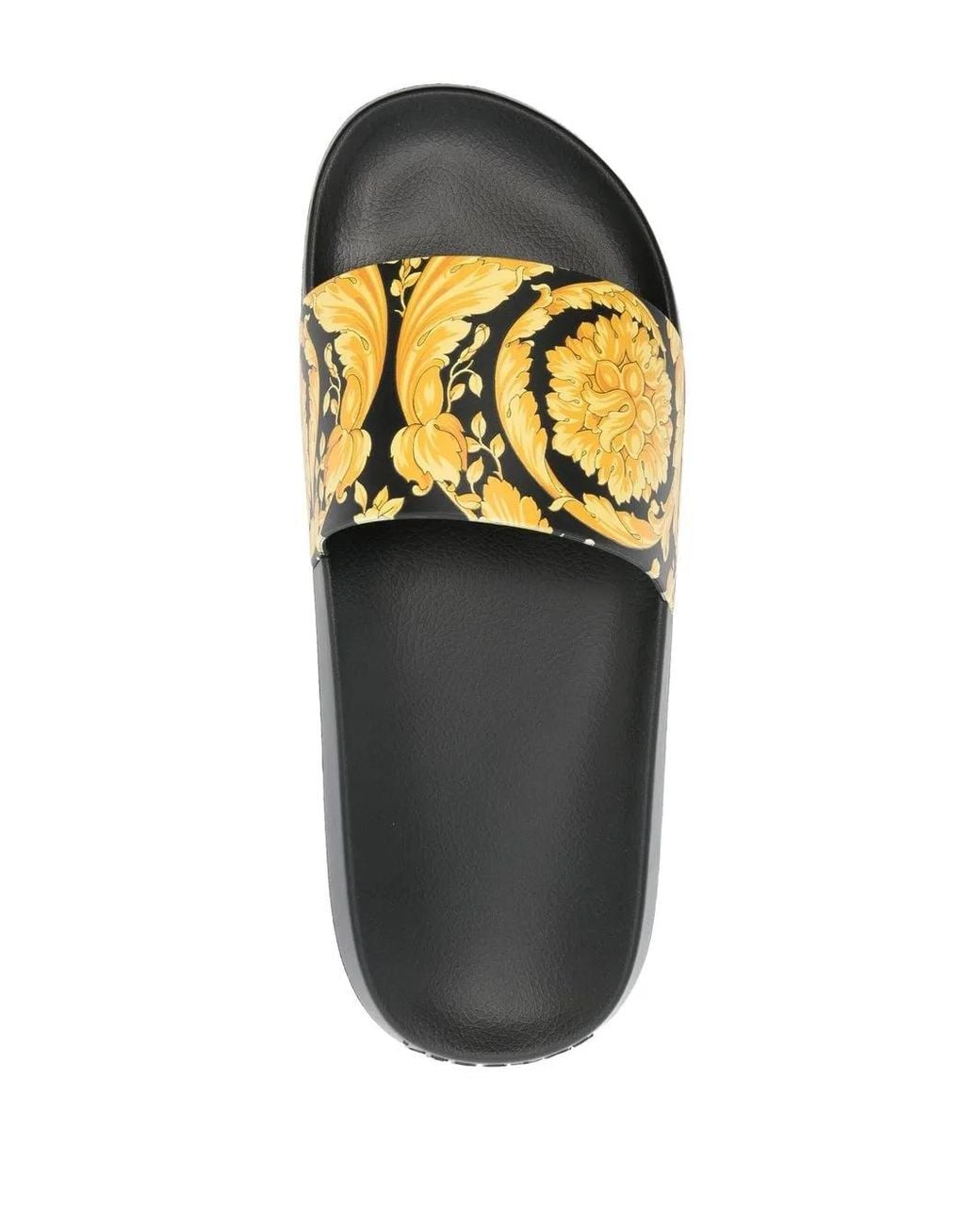 Versace Black Baroque Slides for men
