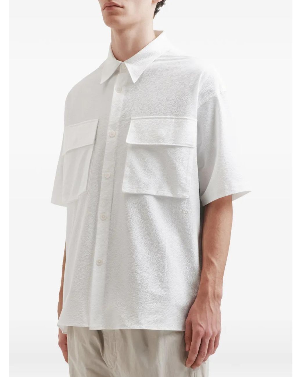 Izzue White Pockets Shirt for men