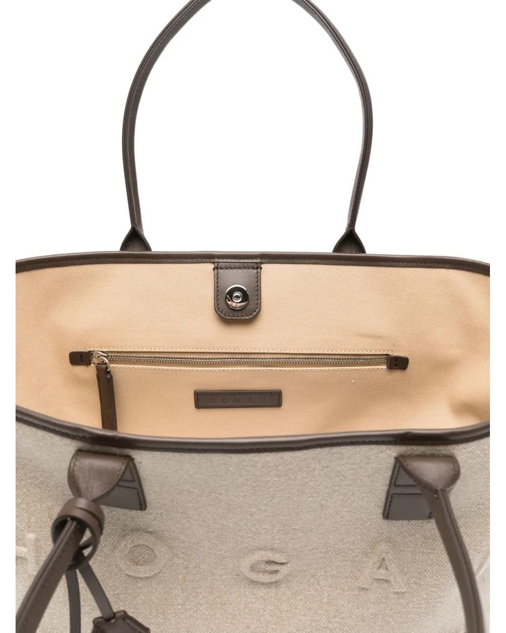 Hogan Natural Address Shopping Medium Bag