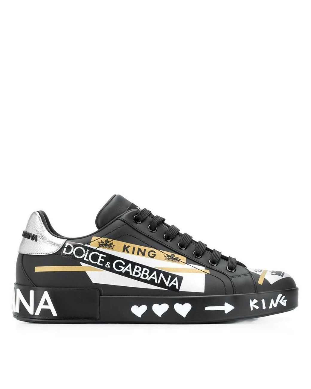 dolce and gabbana logo print sneakers