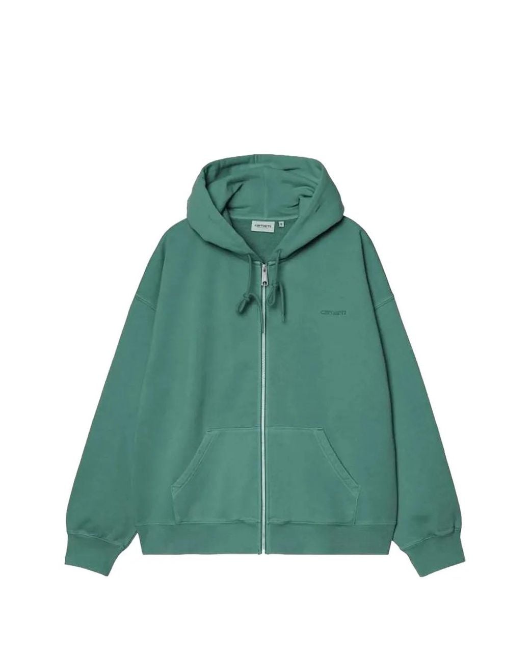 Carhartt Green Zipped Hoodie for men