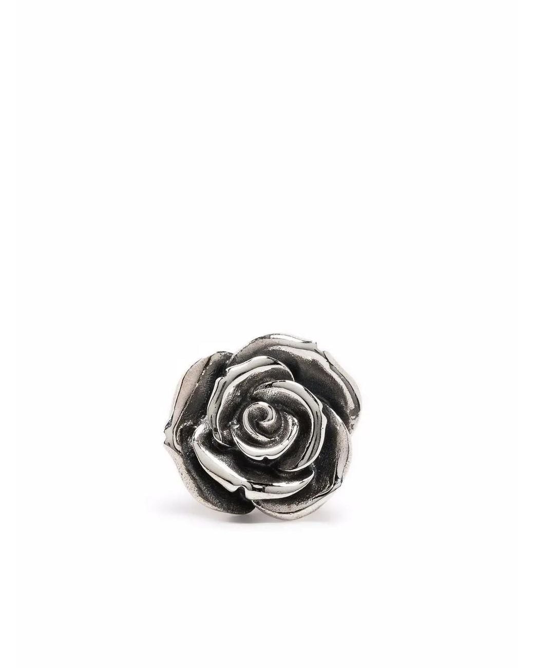 Emanuele Bicocchi Metallic Rose Stud Single Earring