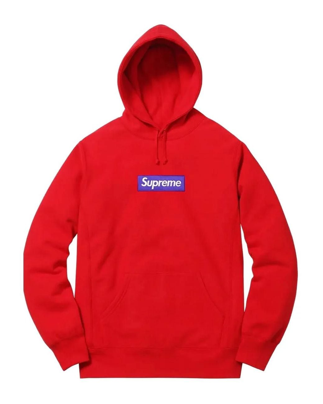 Supreme Red X James Jebbia Box Logo Hooded Sweatshirt for men