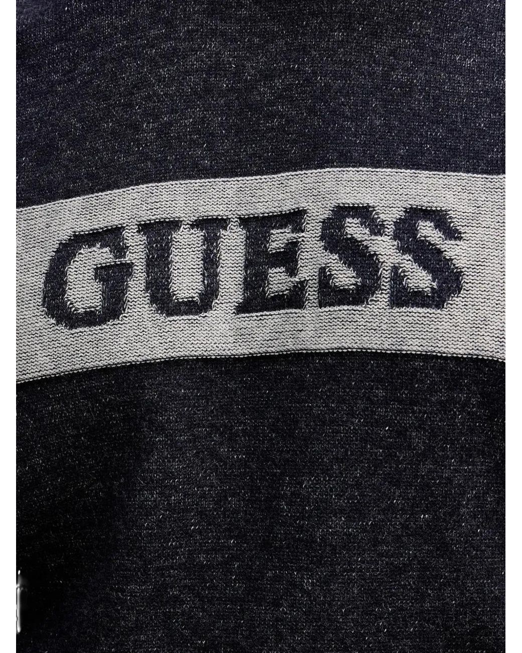 Guess Blue Logo Sweater for men