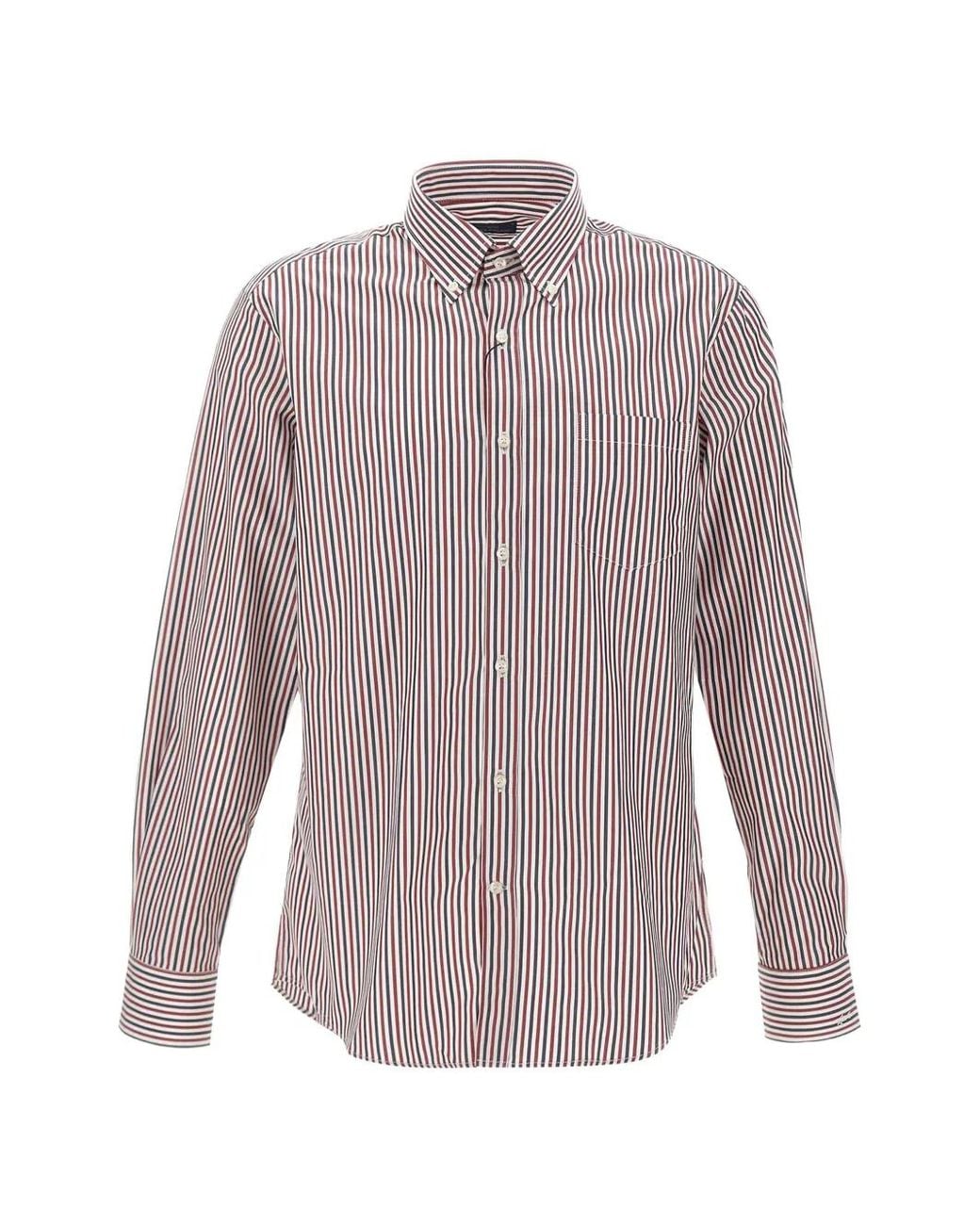Paul & Shark Purple Chemise À Rayures for men