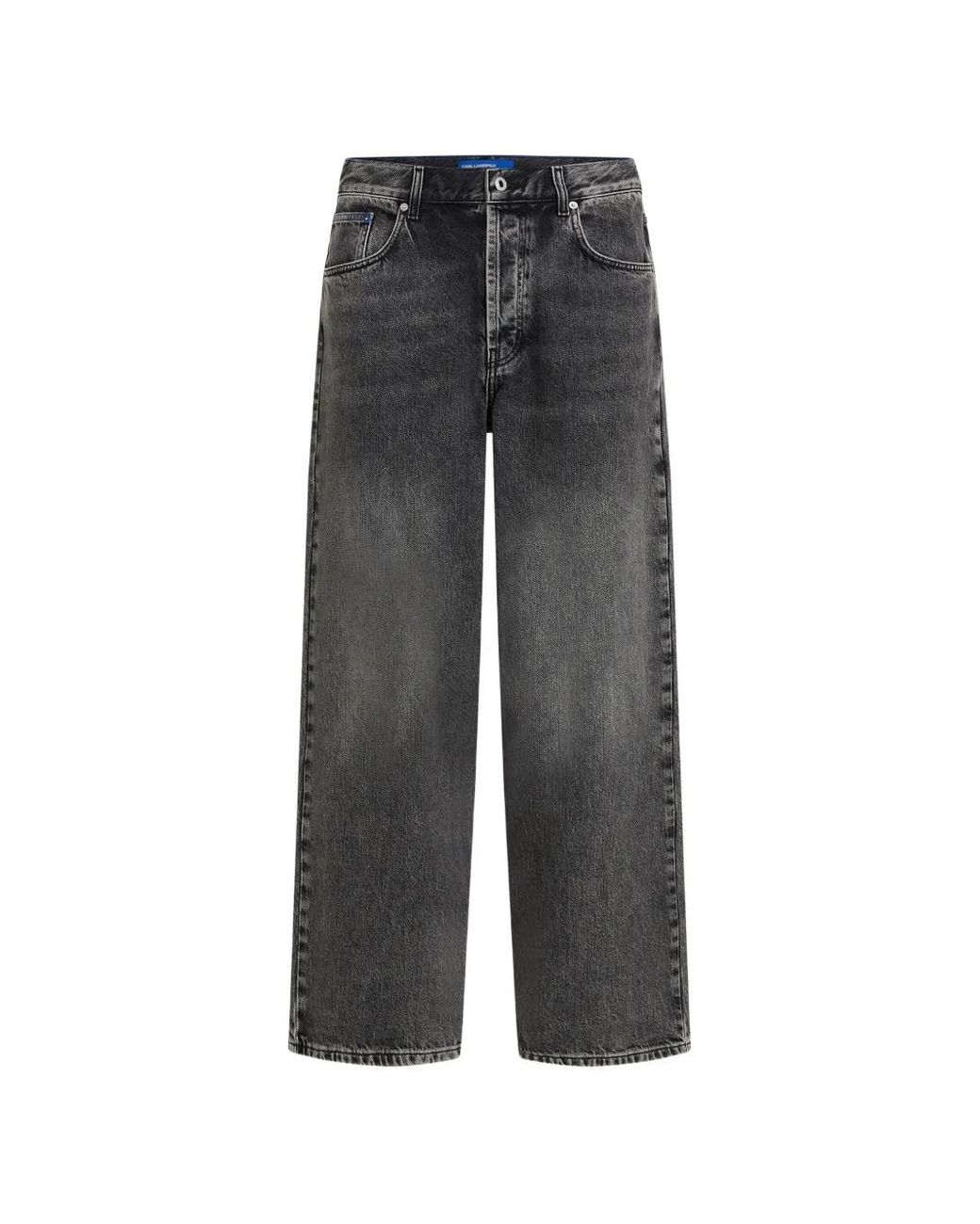 Karl Lagerfeld Gray Wide-Leg Jeans for men