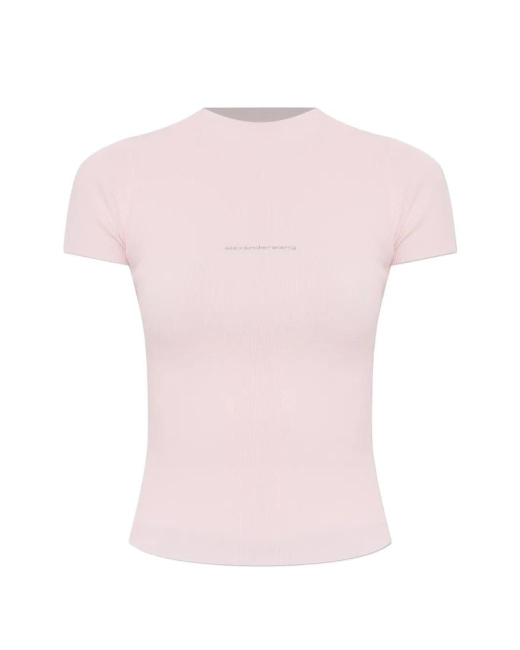 T-Shirt En Maille À Logo Alexander Wang en coloris Pink
