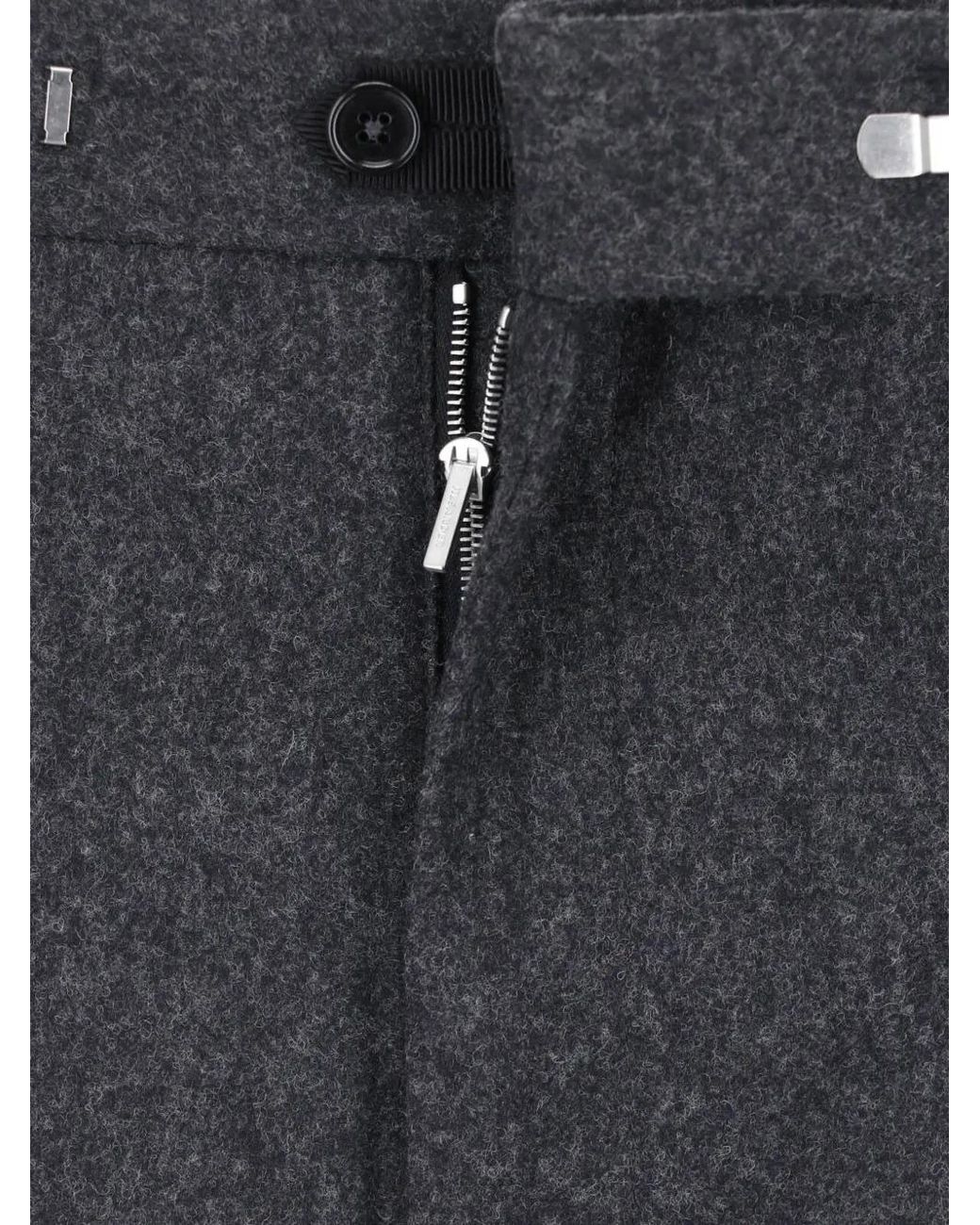 Jil Sander Gray Straight-Leg Wool Trousers for men