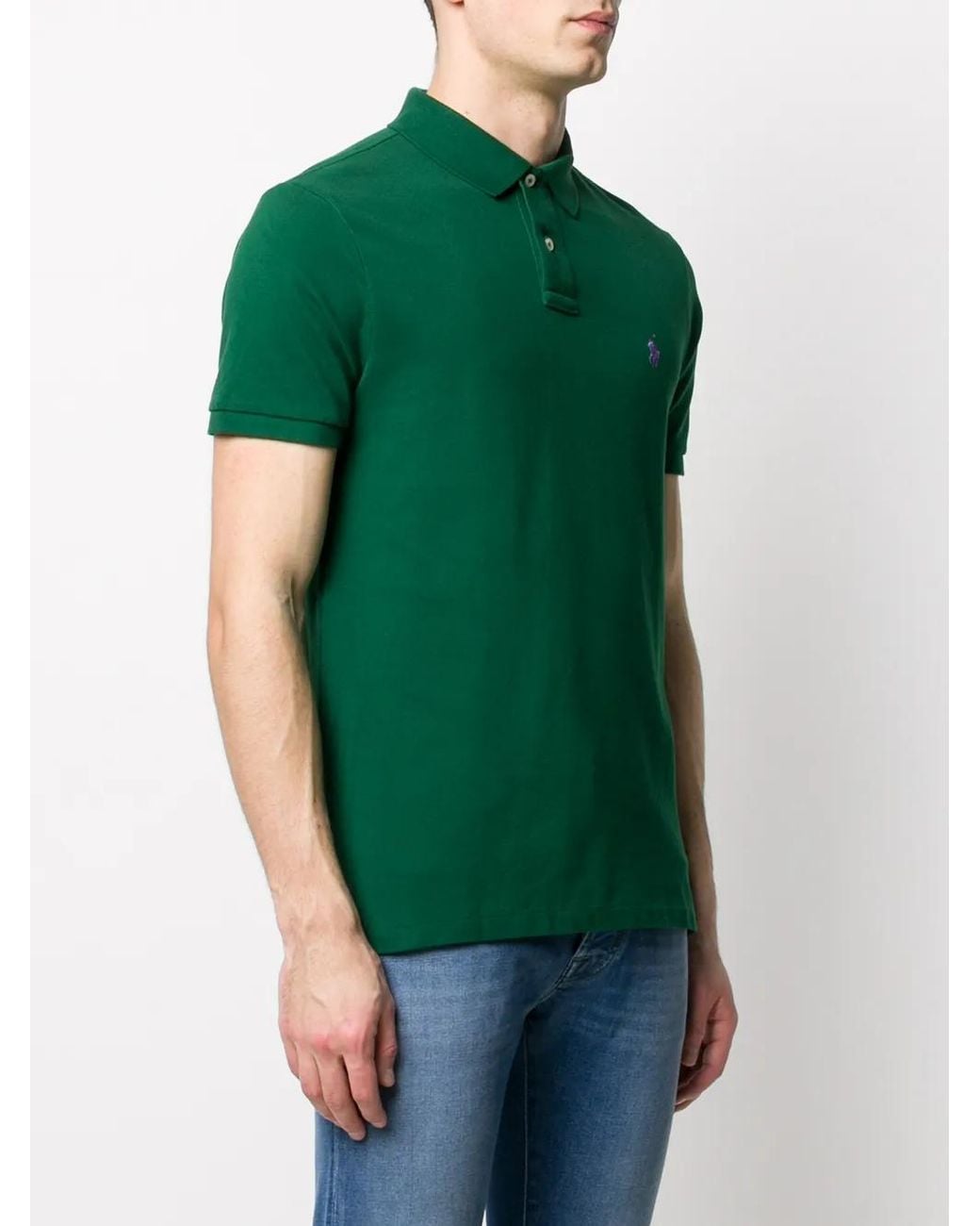 Polo Ralph Lauren Green Polo With Logo for men
