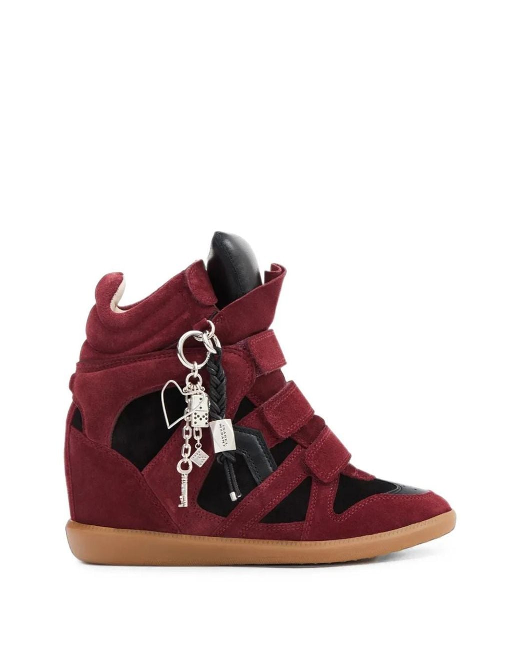 Isabel Marant Red Bekett Ring Sneakers