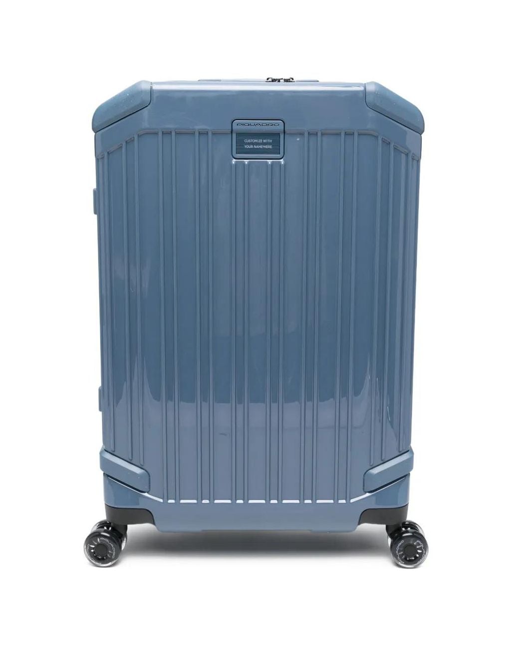Piquadro 4-Wheel Rigid Ribbed Suitcase in Blue for Men | Lyst