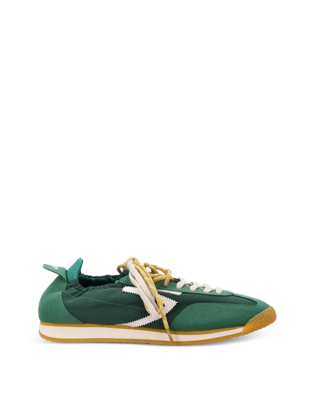 PURAAI Green Panther Appliquéd Sneakers