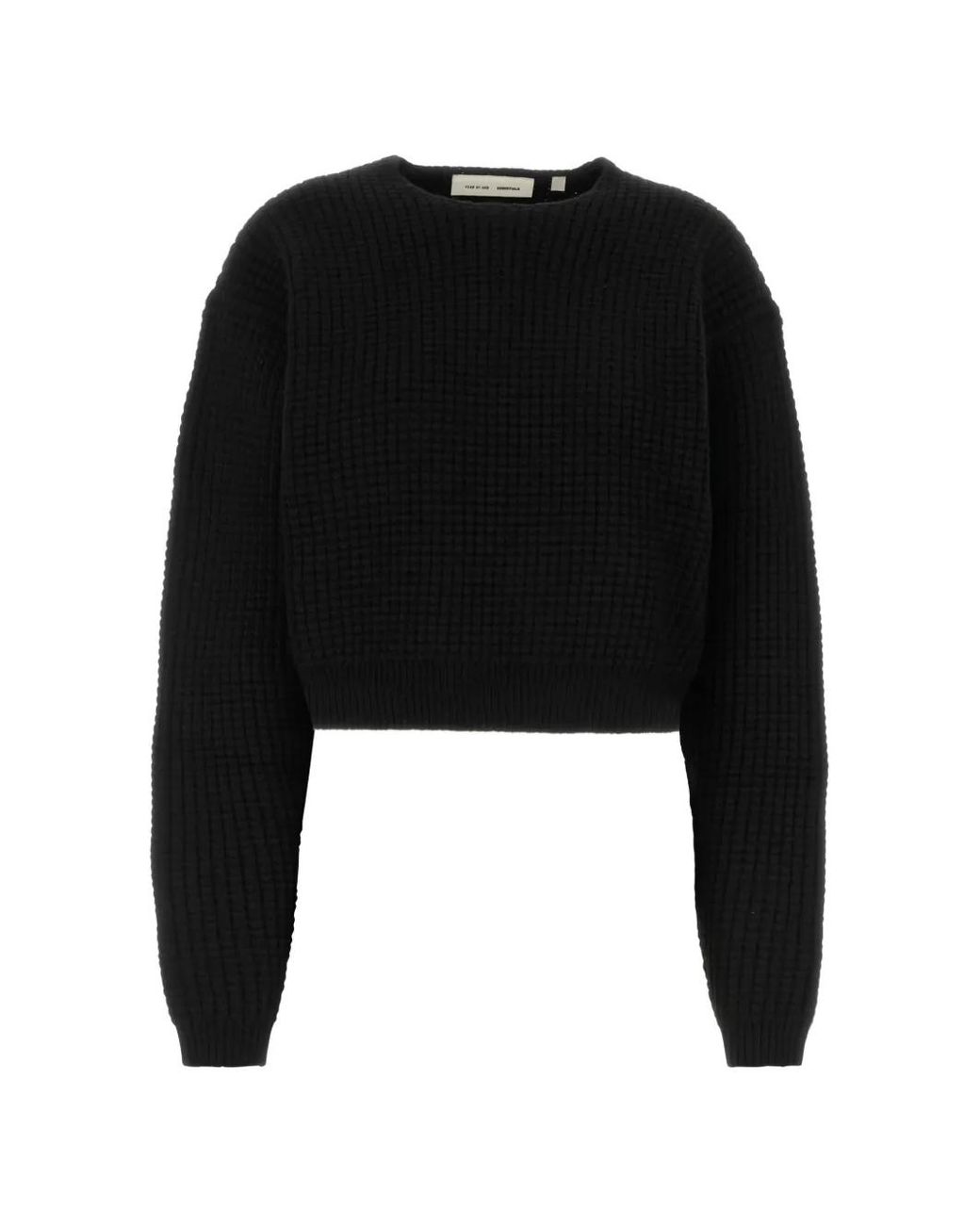 Fear Of God Black Crew-Neck Sweater