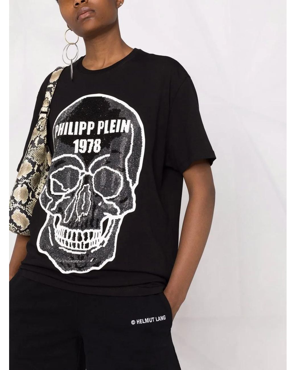 Philipp Plein T-Shirt Met Ronde Hals in het Black