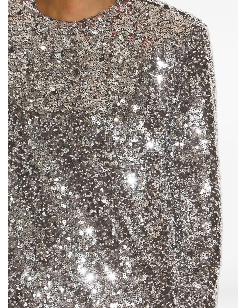 Isabel Marant Gray Heliane Sequin Dress