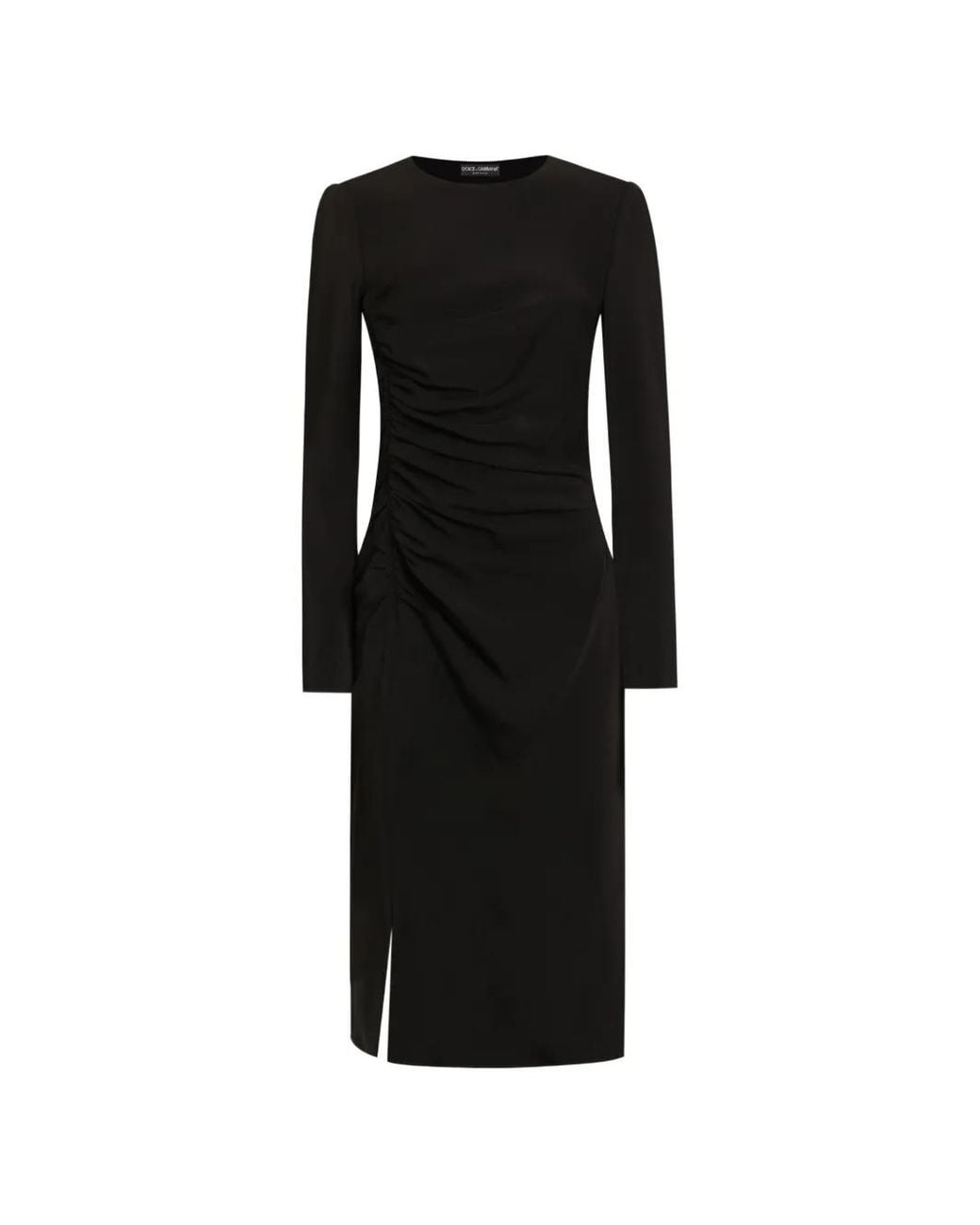 Dolce & Gabbana Black Structured Cady Dress