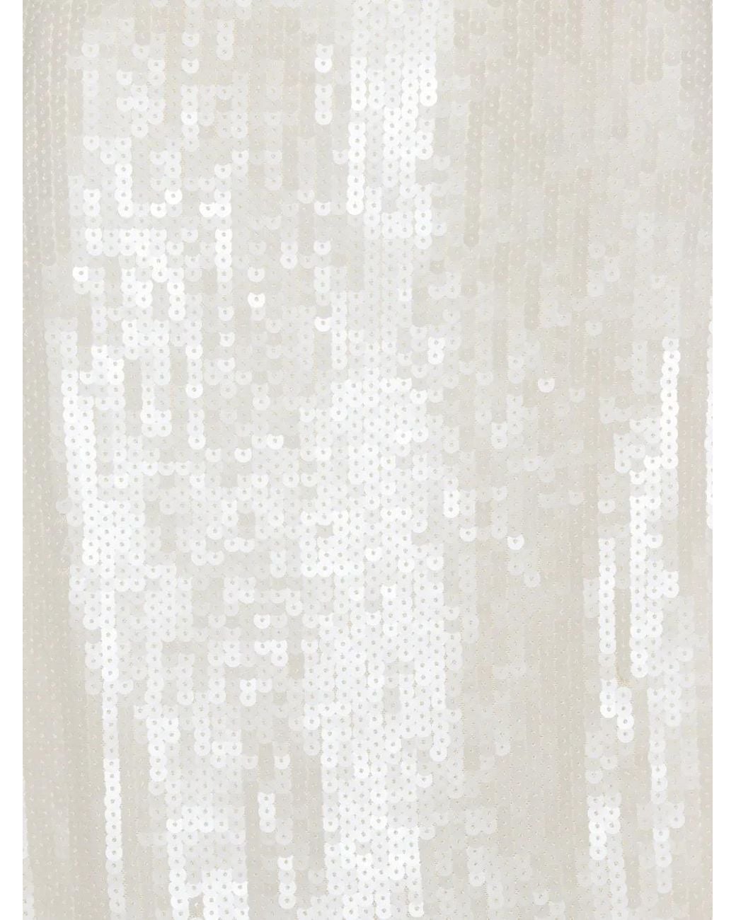 ROTATE BIRGER CHRISTENSEN White Robe Évasée À Sequins
