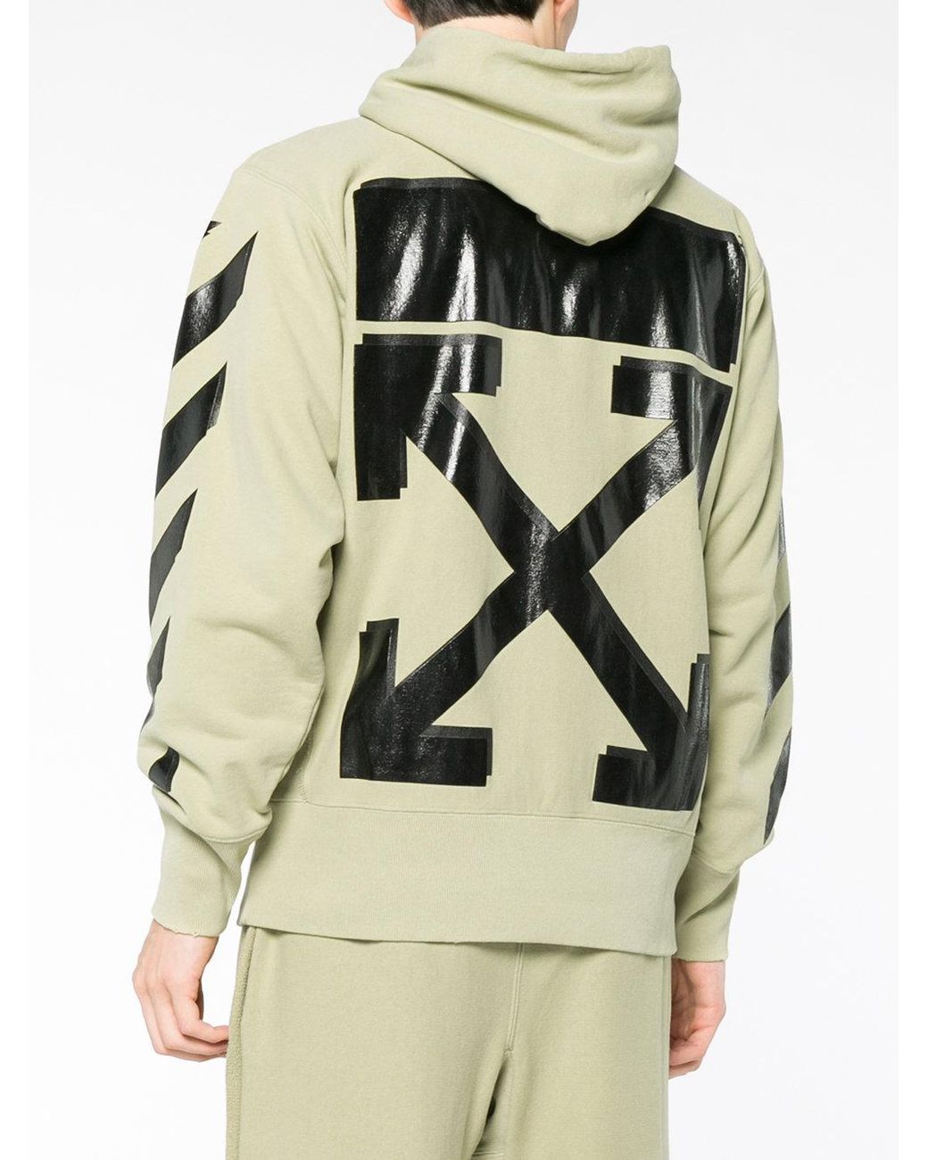 Off-White c/o Virgil Abloh X Champion Hoodie With Logo in Green for Men |  Lyst Canada