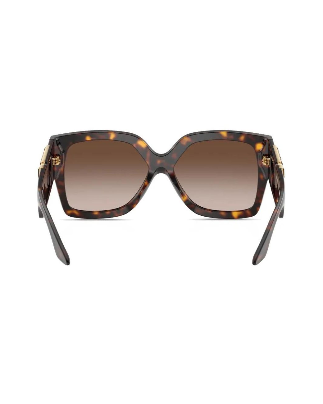 Versace Brown Medusa-Plaque Oversized-Frame Sunglasses