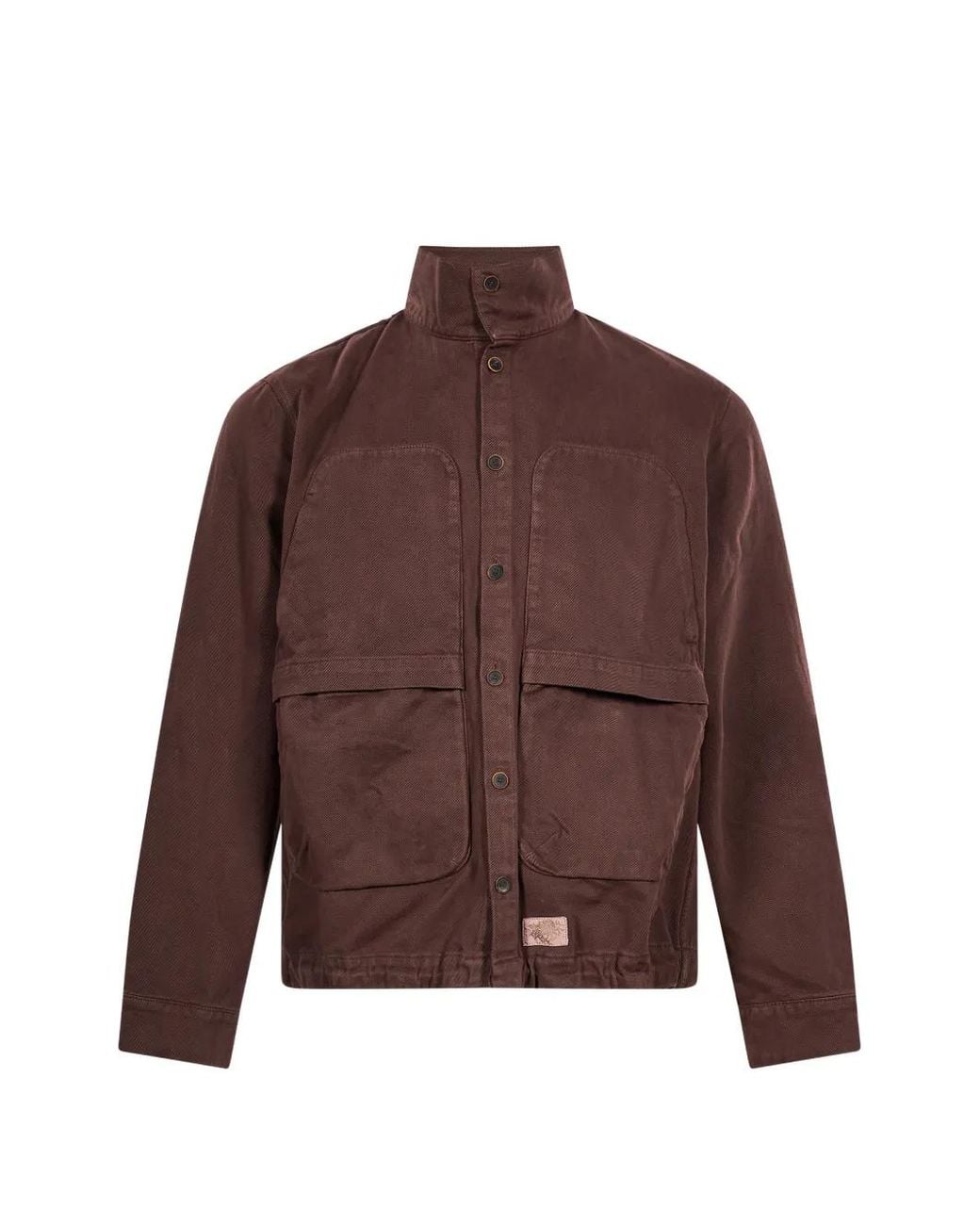RANRA Button-Up Jas Met Trechterhals in het Brown voor heren