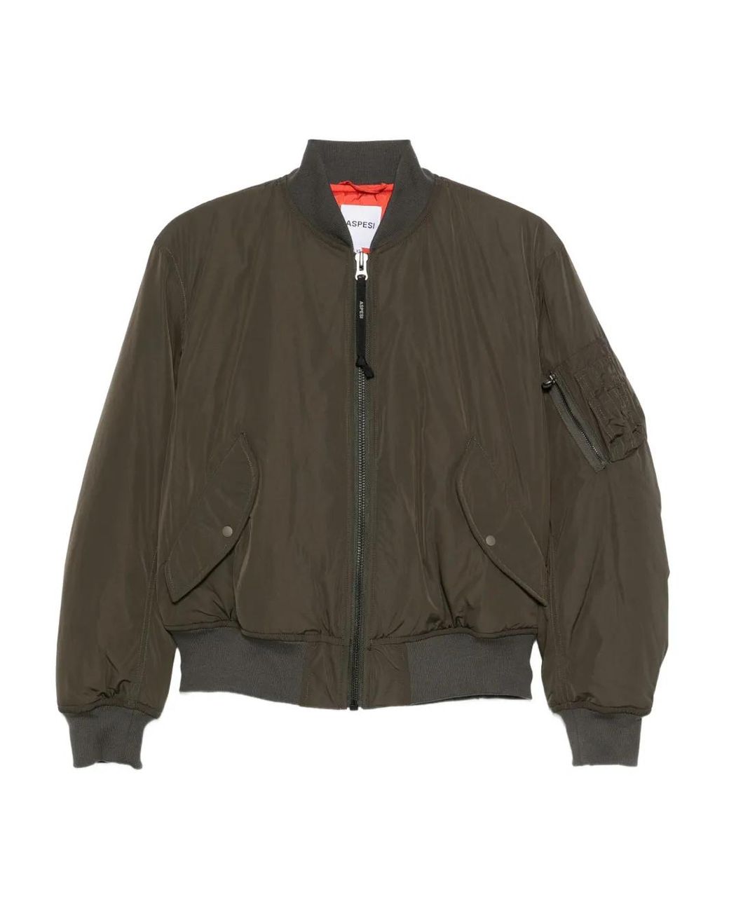 Aspesi Green Gunner Ii Zip-Up Bomber Jacket