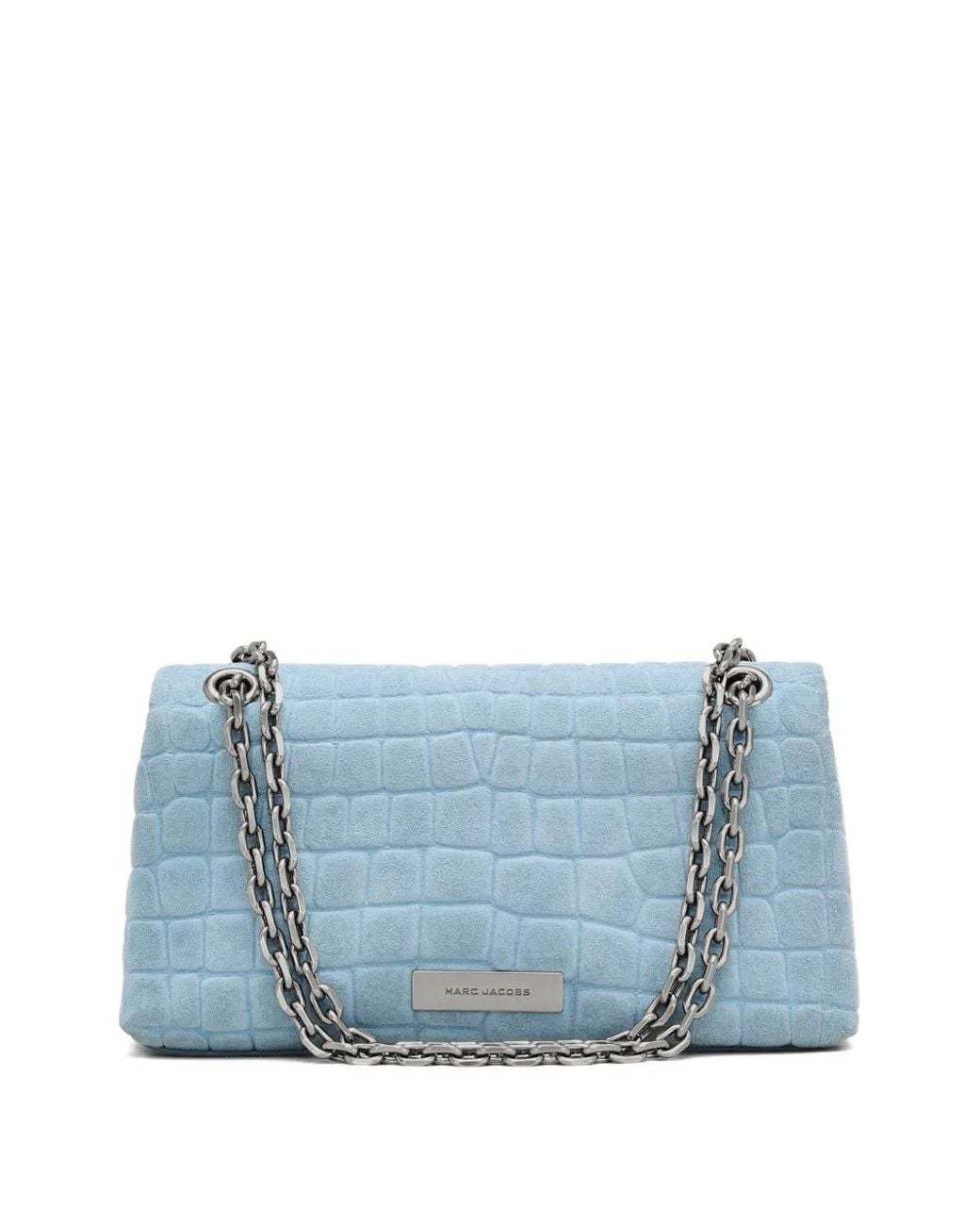 Marc Jacobs Blue The Croc Dual Chain Mini Bag