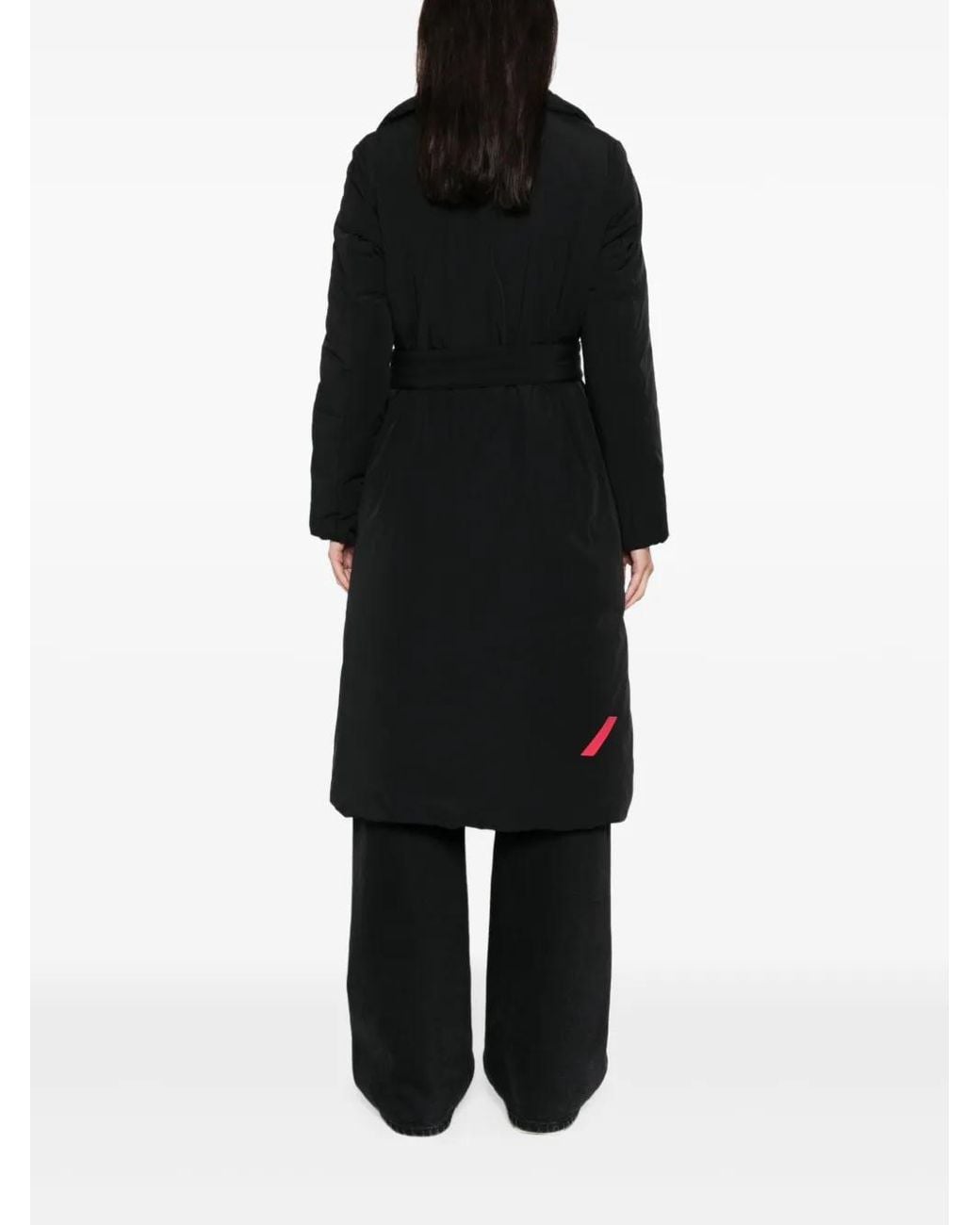 AFTER LABEL Black Oklan Belted Coat