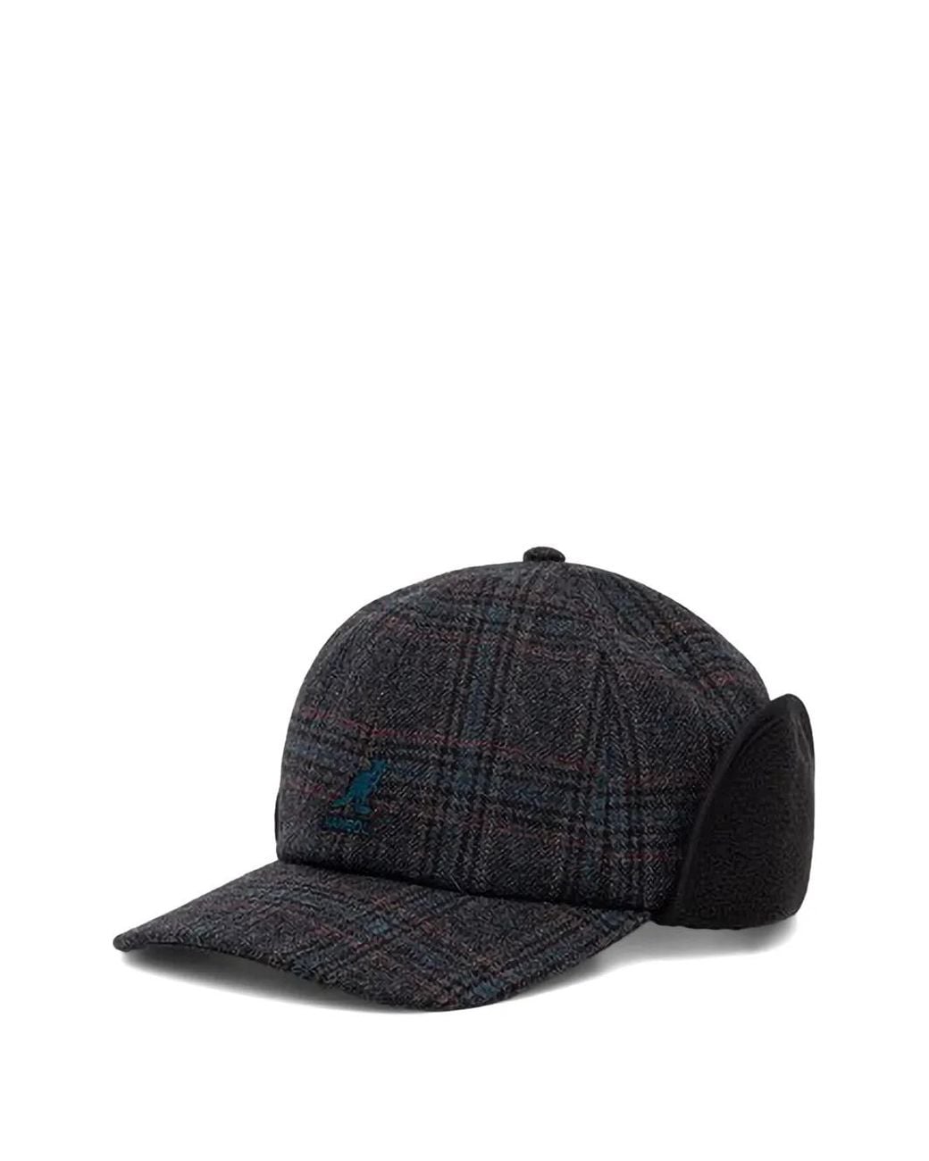Kangol Karierte Baseballkappe Mit Ohrenklappen in Black für Herren
