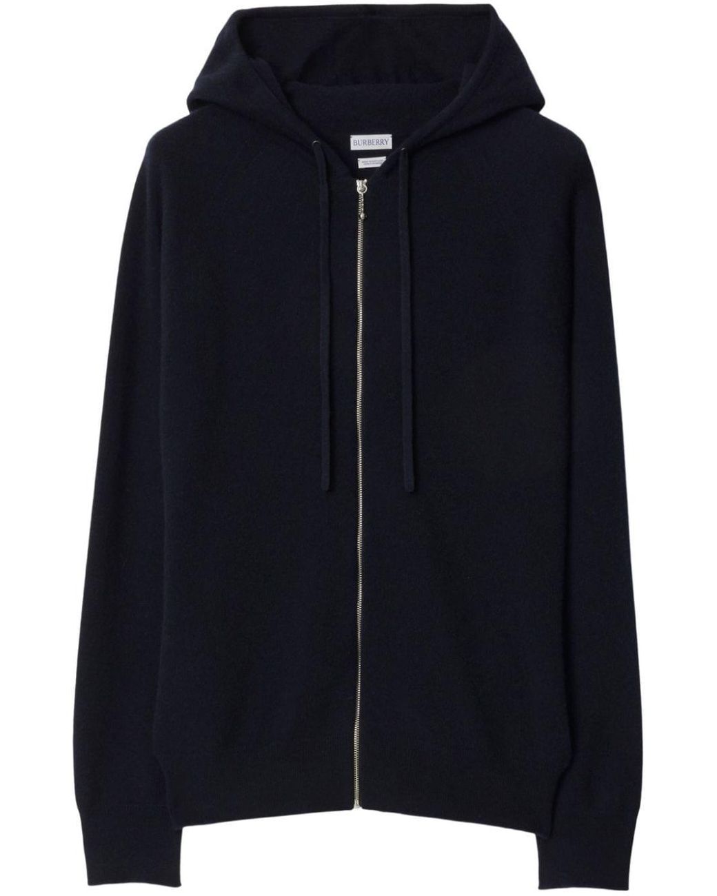 Black cashmere zip hoodie online