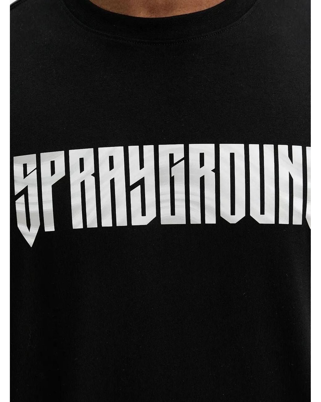 Sprayground Black Tiger-Graphic T-Shirt for men