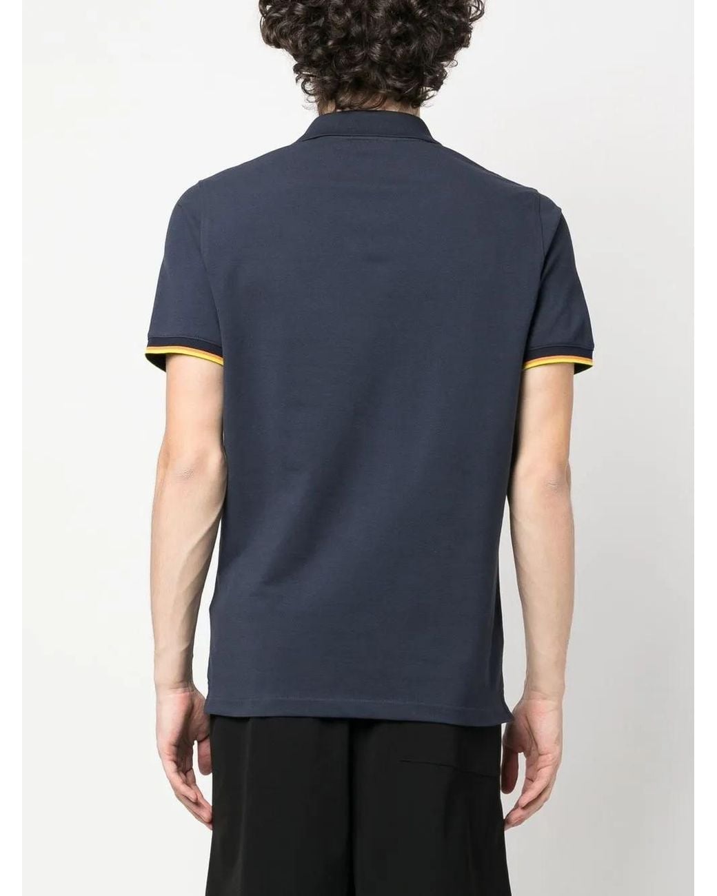 K-Way Blue Short-Sleeve Polo Shirt for men